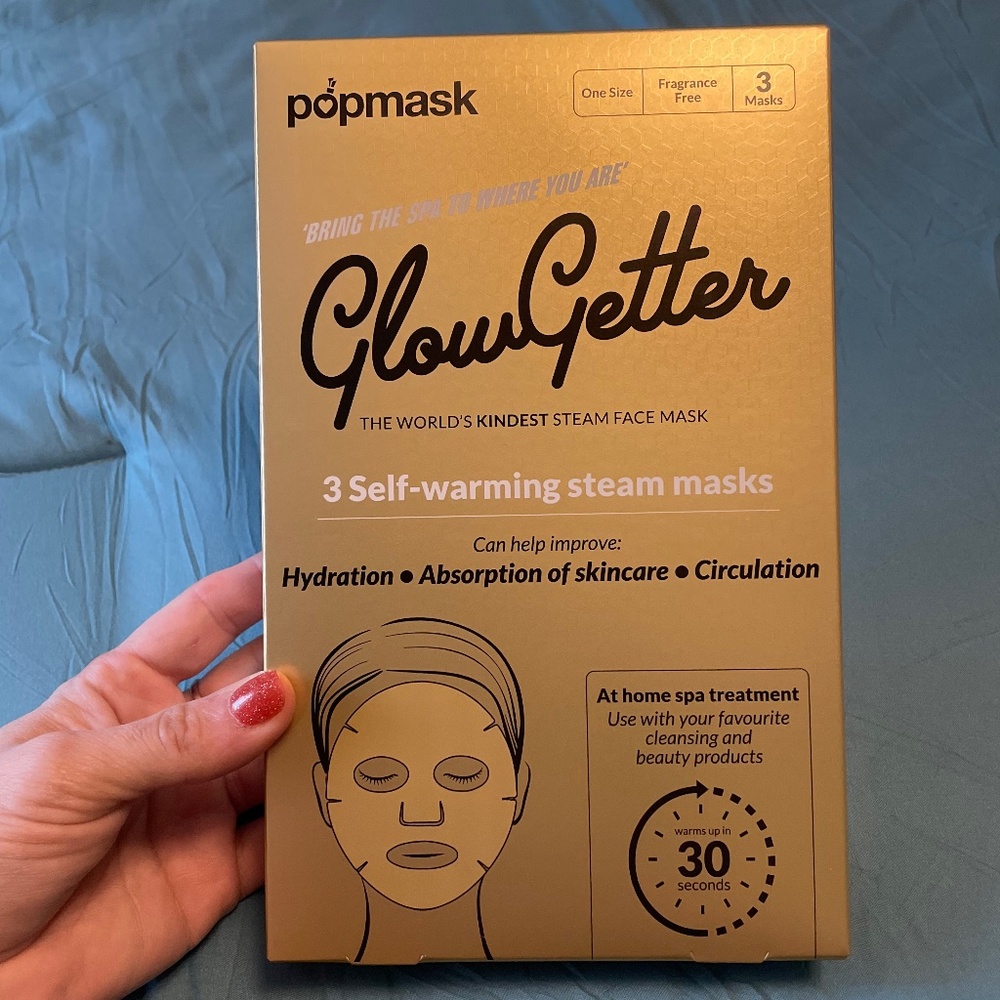 Popmask Glow Getter Self-Warming Fragrance Free Steam Masks - 3 pack